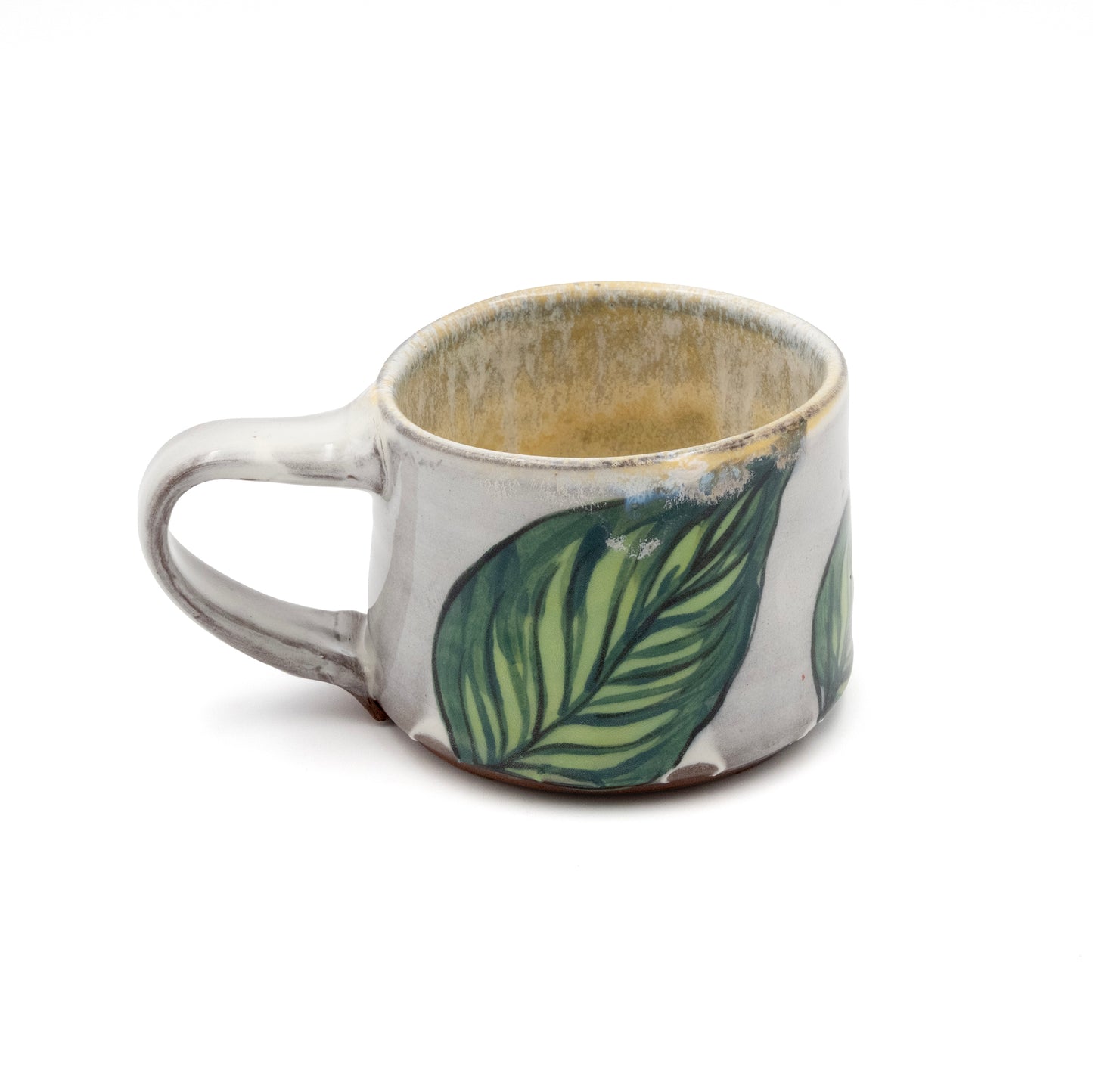 Ceramic Mug - Green Tropical Leaf 1