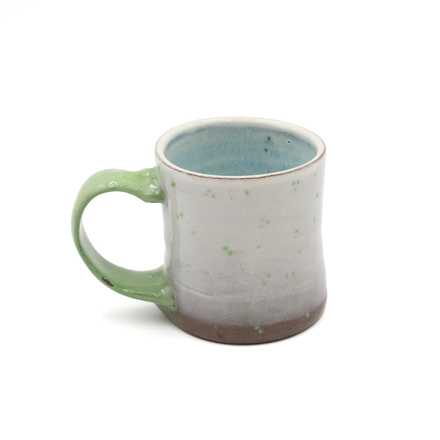 Ceramic Mug - Rhino Beetle Green handle