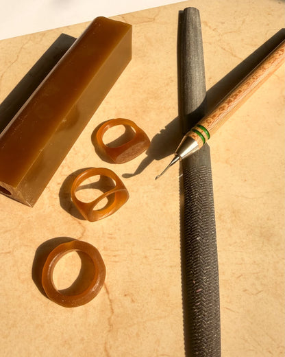 Lost Wax Ring Carving: the basics for creating an organic, wax style ring - October 18