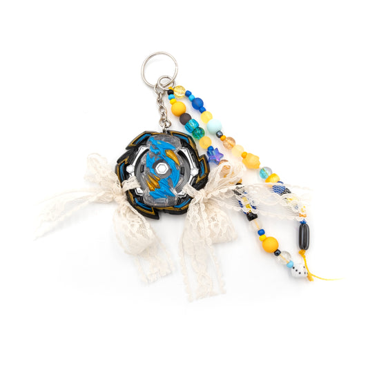 Beyblade Keychain - Blue and Black