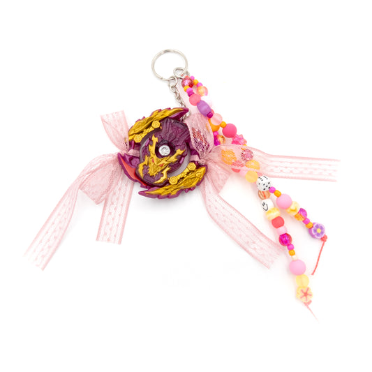 Beyblade Keychain - Purple and Pink