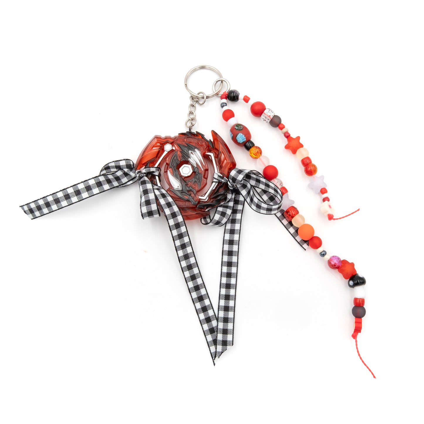 Beyblade Keychain - Red and Black