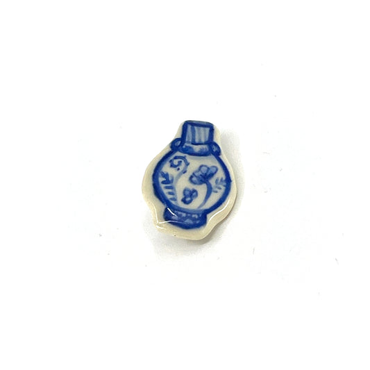 Ceramic Vase Pin - Blue
