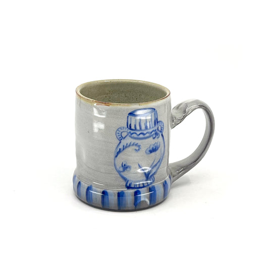 Handmade Mug - Blue Vase