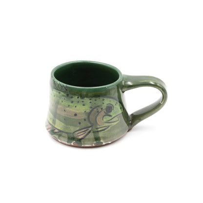 Handmade Mug - Green Trout