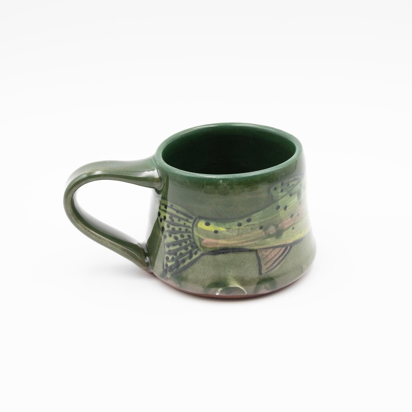 Handmade Mug - Green Trout