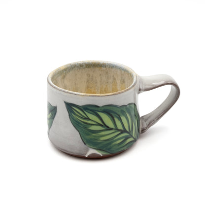 Ceramic Mug - Green Tropical Leaf 1