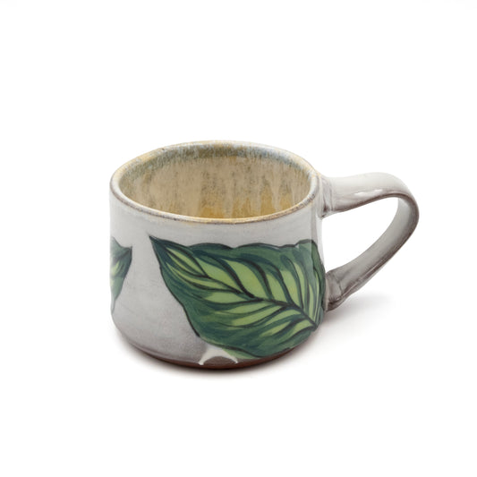 Ceramic Mug - Green Tropical Leaf 1