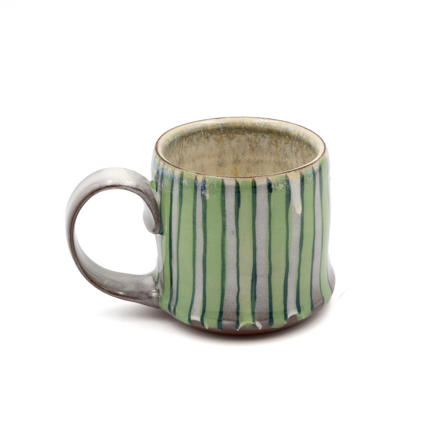 Ceramic Mug - Rhino Beetle Green Stripes