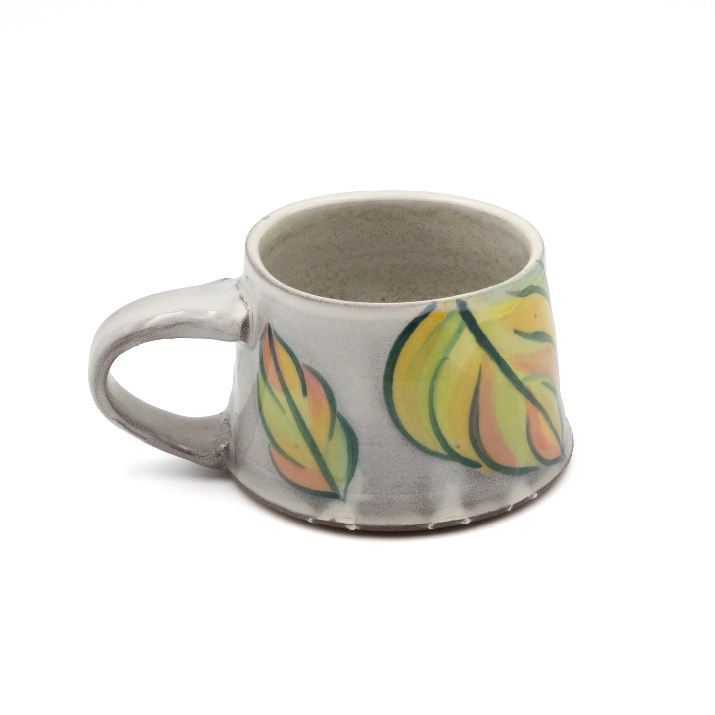 Ceramic Mug - Pink Tropical Leaf 1