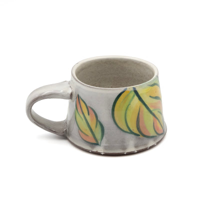 Ceramic Mug - Pink Tropical Leaf 1