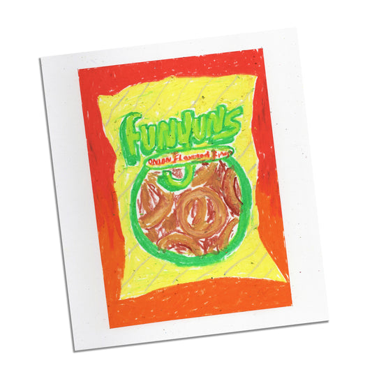Original Oil Pastel Illustration - Funyuns