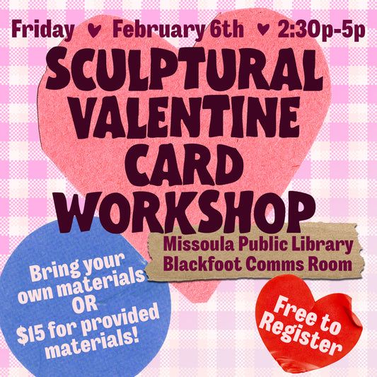 Sculptural Valentine Card Workshop - Feb 6, 2026